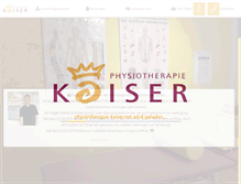 Tablet Screenshot of physiotherapie-kaiser.net