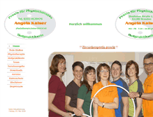Tablet Screenshot of physiotherapie-kaiser.info
